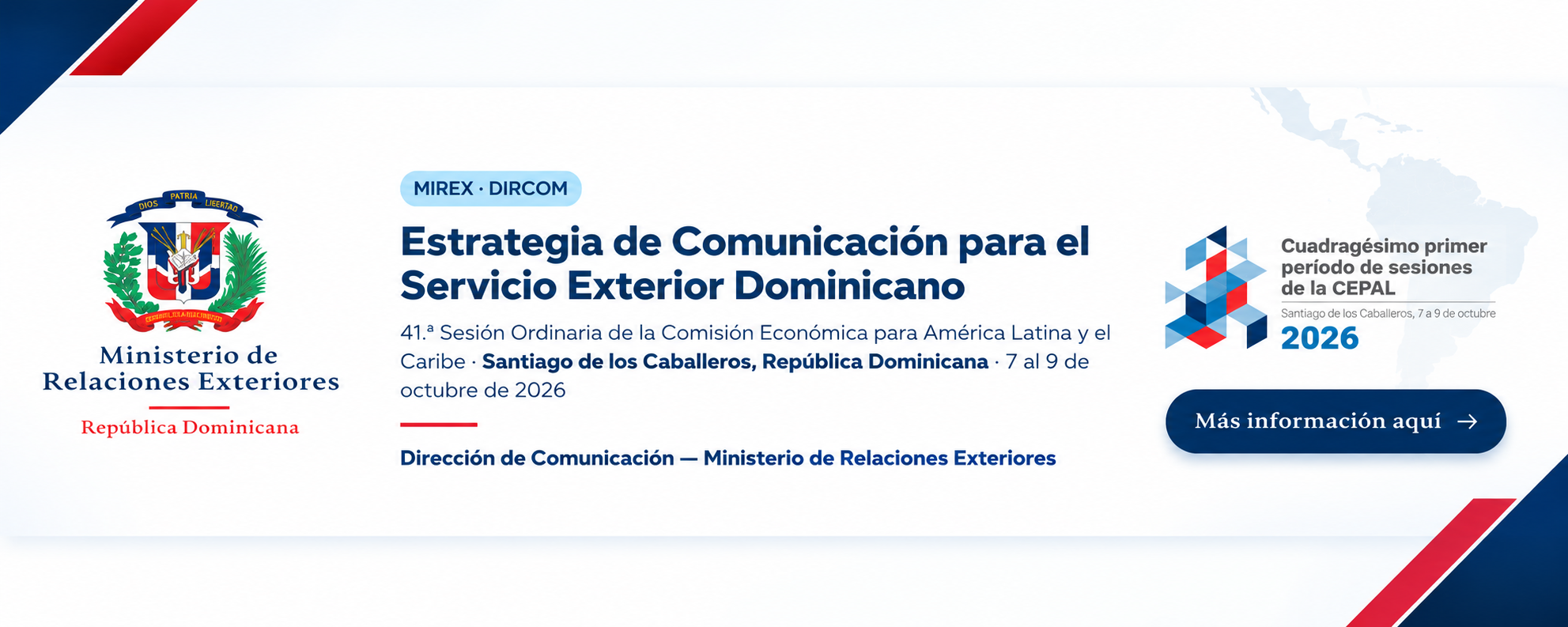 Estrategia de Comunicación para el Servicio Exterior Dominicano - 41.ª Sesión Ordinaria de la CEPAL